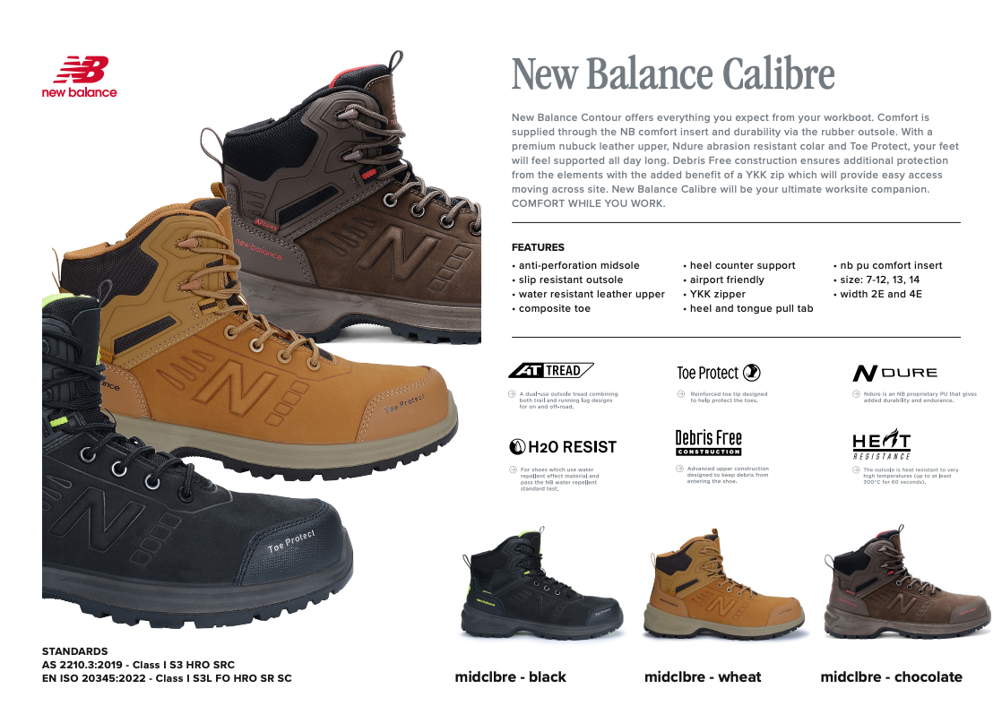 New Balance Calibre turvakenkä