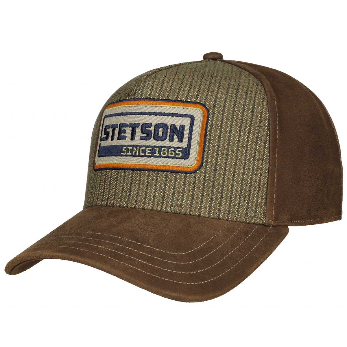 Trucker Cap Cotton Linen Stripe